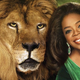 Illustration for article titled Heres Oprah Luxuriating Beside a Lion Because Oprah